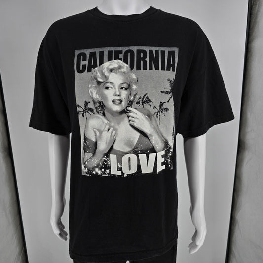 Early 2010s Alstyle Marilyn Monroe "California Love" Graphic T-Shirt (XL/2XL)