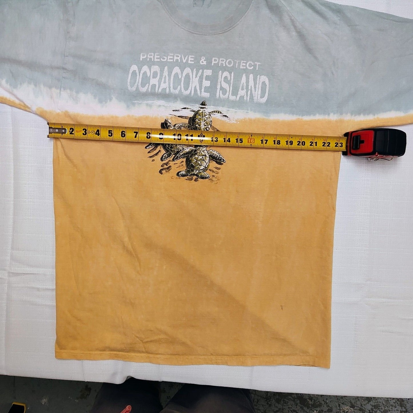 Preserve and Protect Ocracoke Island Turtle Hatchlings Journey T-Shirt (XL)