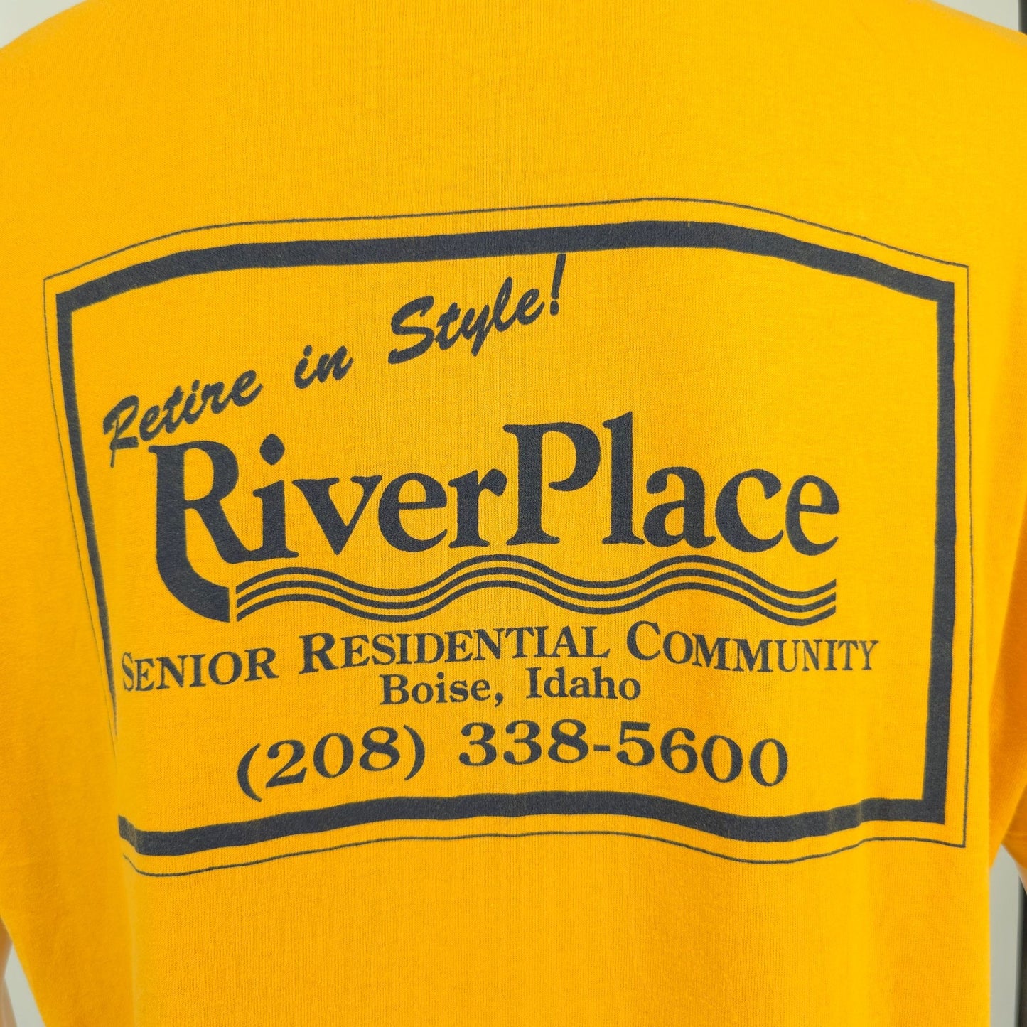 Vintage 1990s Idaho Senior Games/River Place Residential Community T-Shirt (L)