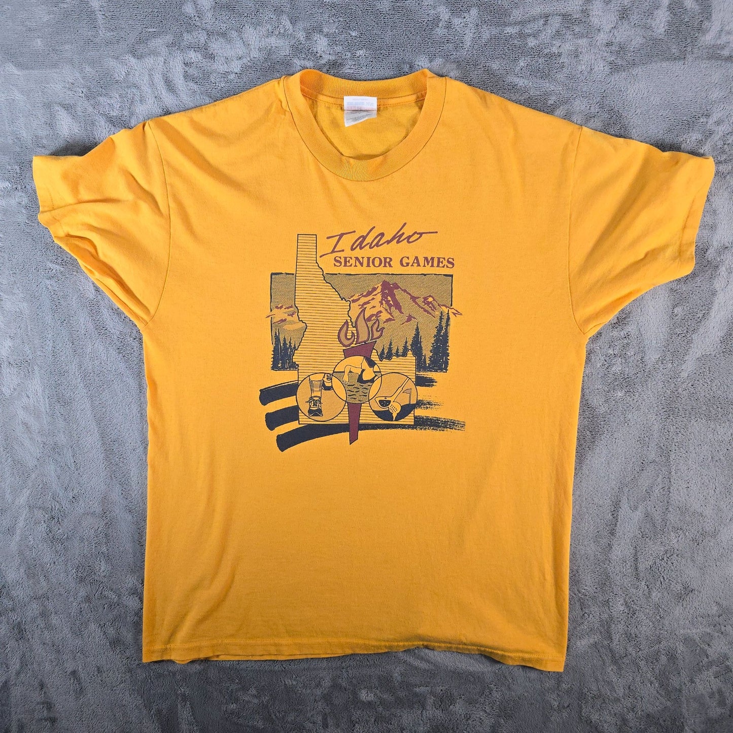 Vintage 1990s Idaho Senior Games/River Place Residential Community T-Shirt (L)