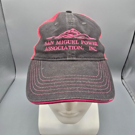 Vintage Kati Sportcap San Miguel Power Association, Inc. Pink and Gray Dad Hat