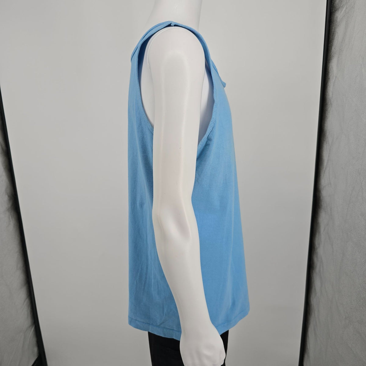 Vintage Early 1990s Ocean Pacific Embossed Neon Surfer Logo Tank Top (M)
