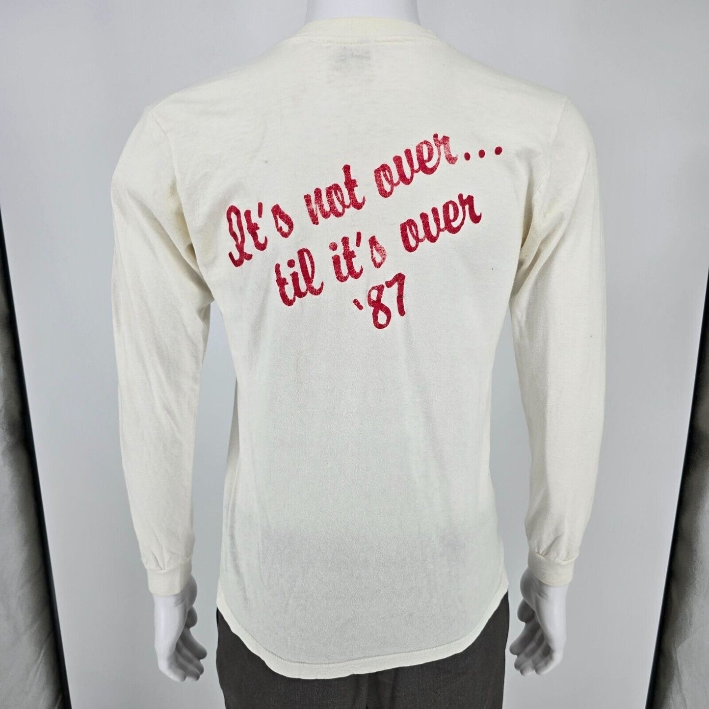 Vintage 1987 NCHS "It's not over... til it's over '87" Long-sleeved T-Shirt (M)