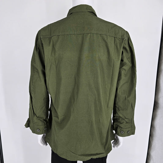 Vintage 1969 U.S. Army Vietnam War OG-107 Rip-Stop Poplin Jungle Jacket (L)