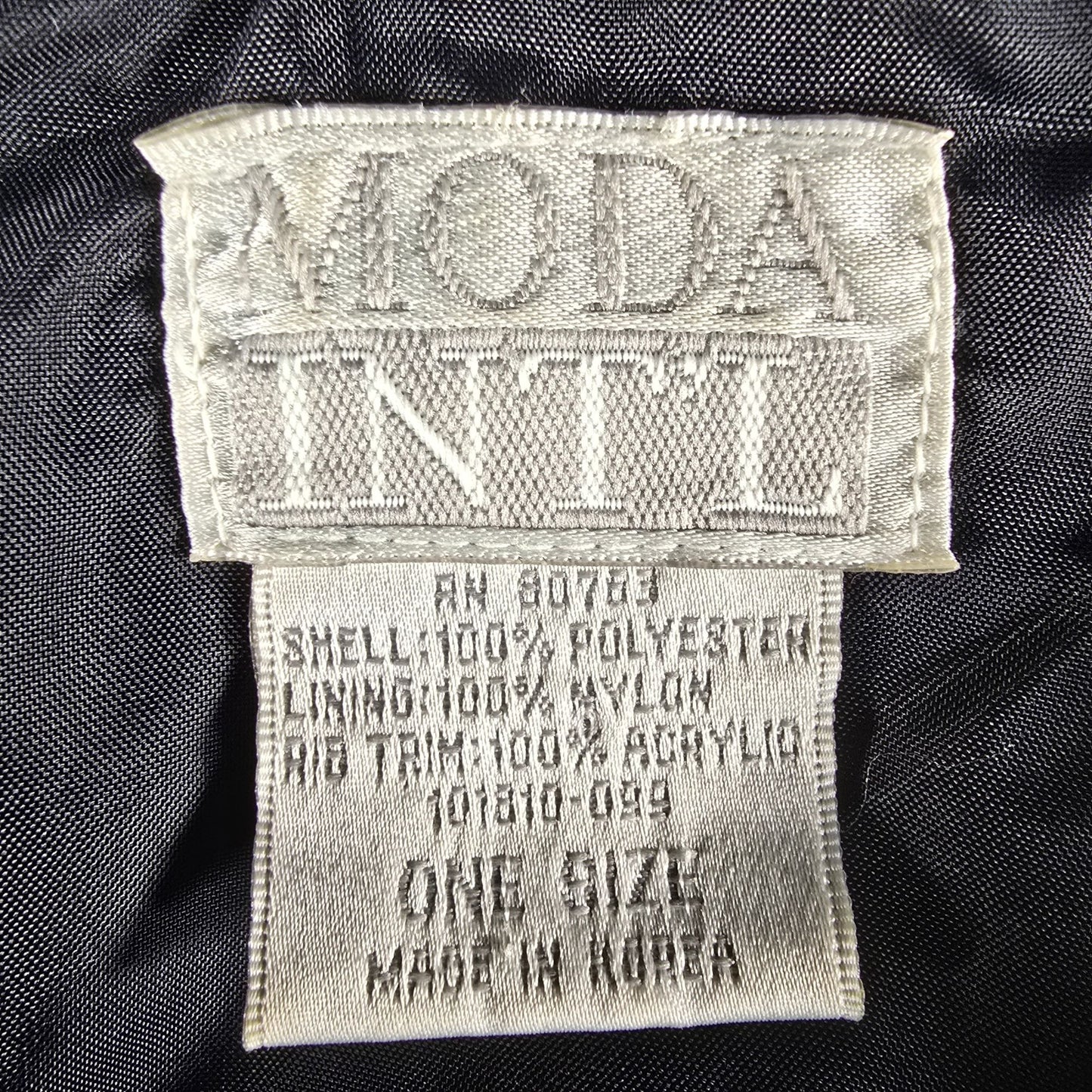 Vintage 1990s Moda International Equestrian Scarf Print Satin Bomber Jacket (OS)