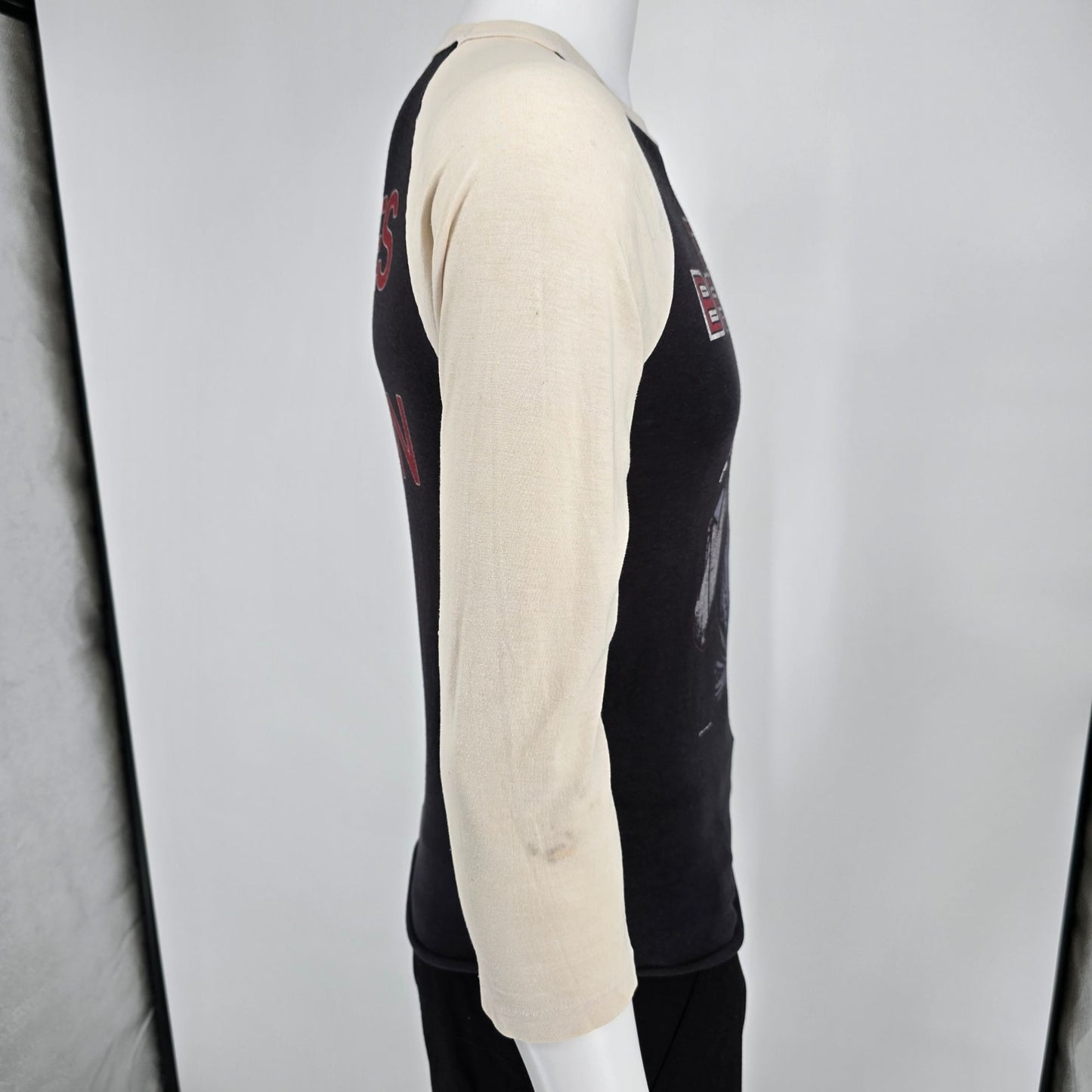Vintage 1980s Pat Benatar Crimes of Passion Tour Raglan Concert T-Shirt (XS/S)