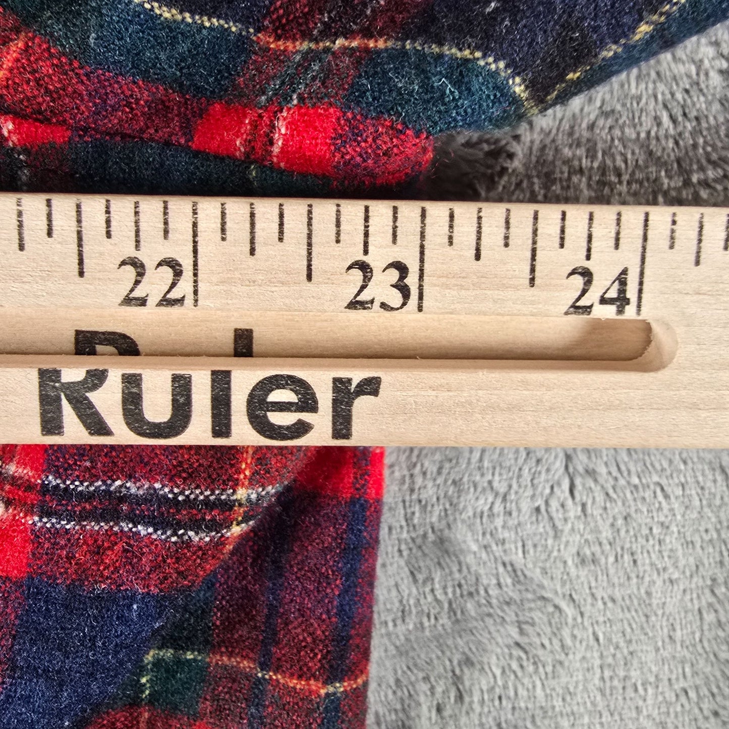 Vintage 1970s Pendleton Macphereson Red Tartan Virgin Wool Belted Robe (M)