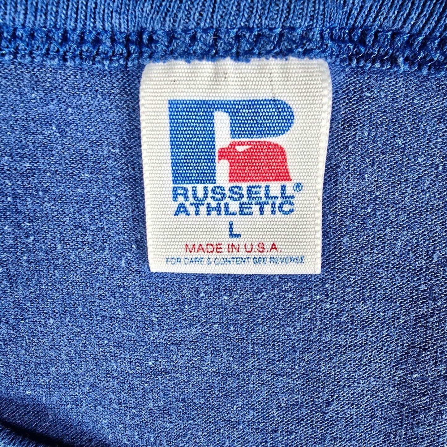 Vintage 1995 Blue North Buffalo United Presbyterian Church 200 Years T-Shirt (L)