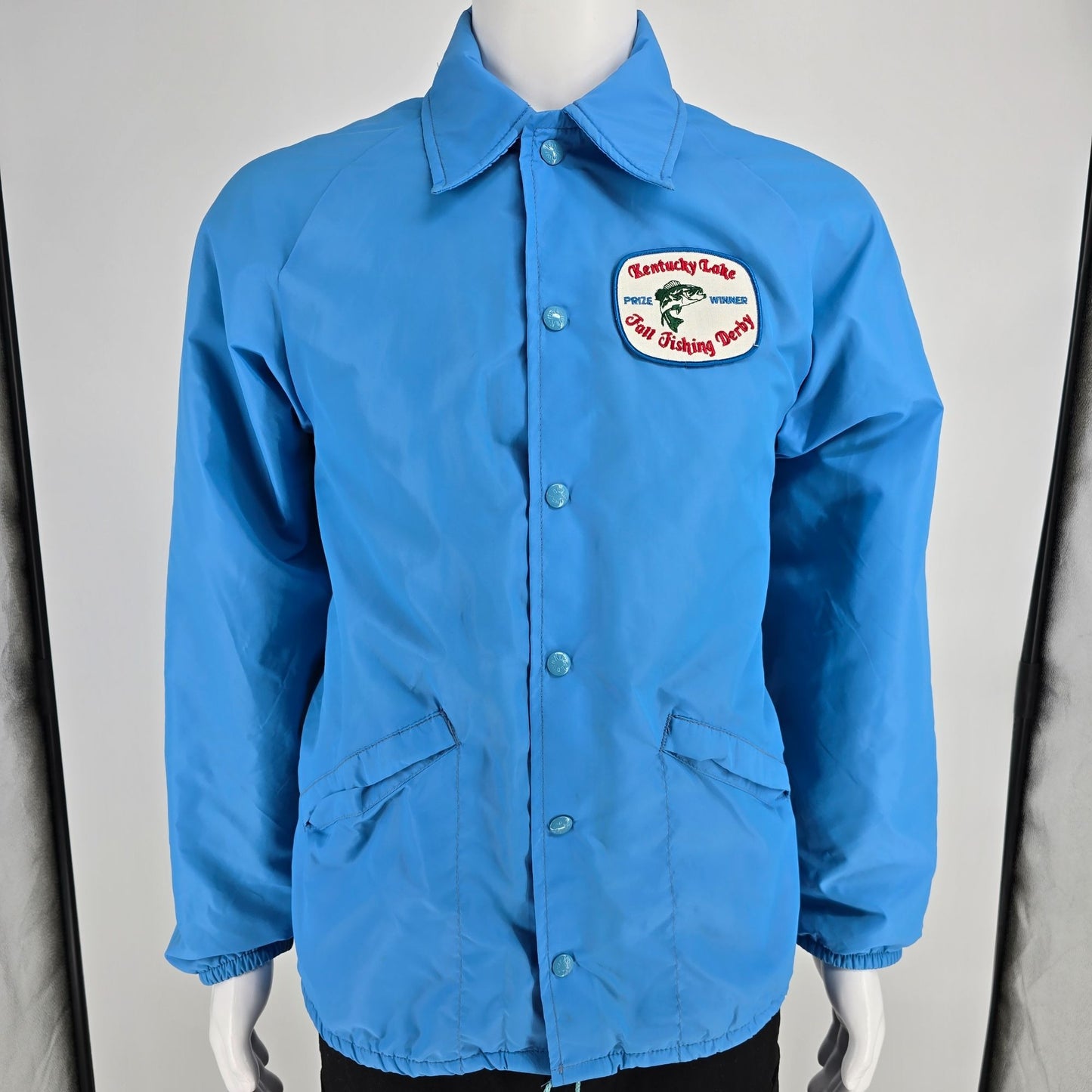 Vintage 1980s Kentucky Lake Fall Fishing Derby Prize Winner Coach Jacket (M)