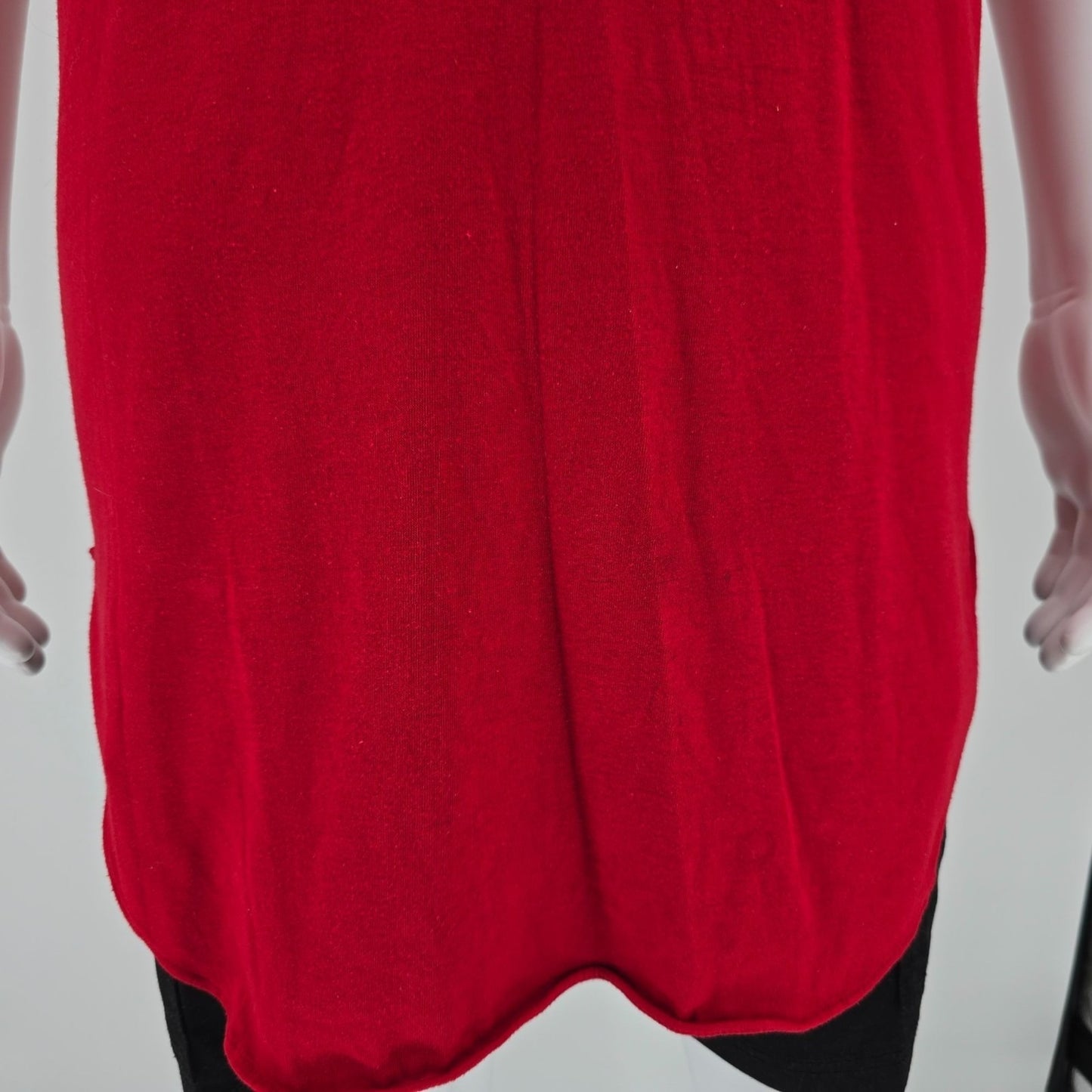 Vintage 1980s 7UP Red V-Neck Extra-Long Single Stitch Promo Sleep Shirt (M)
