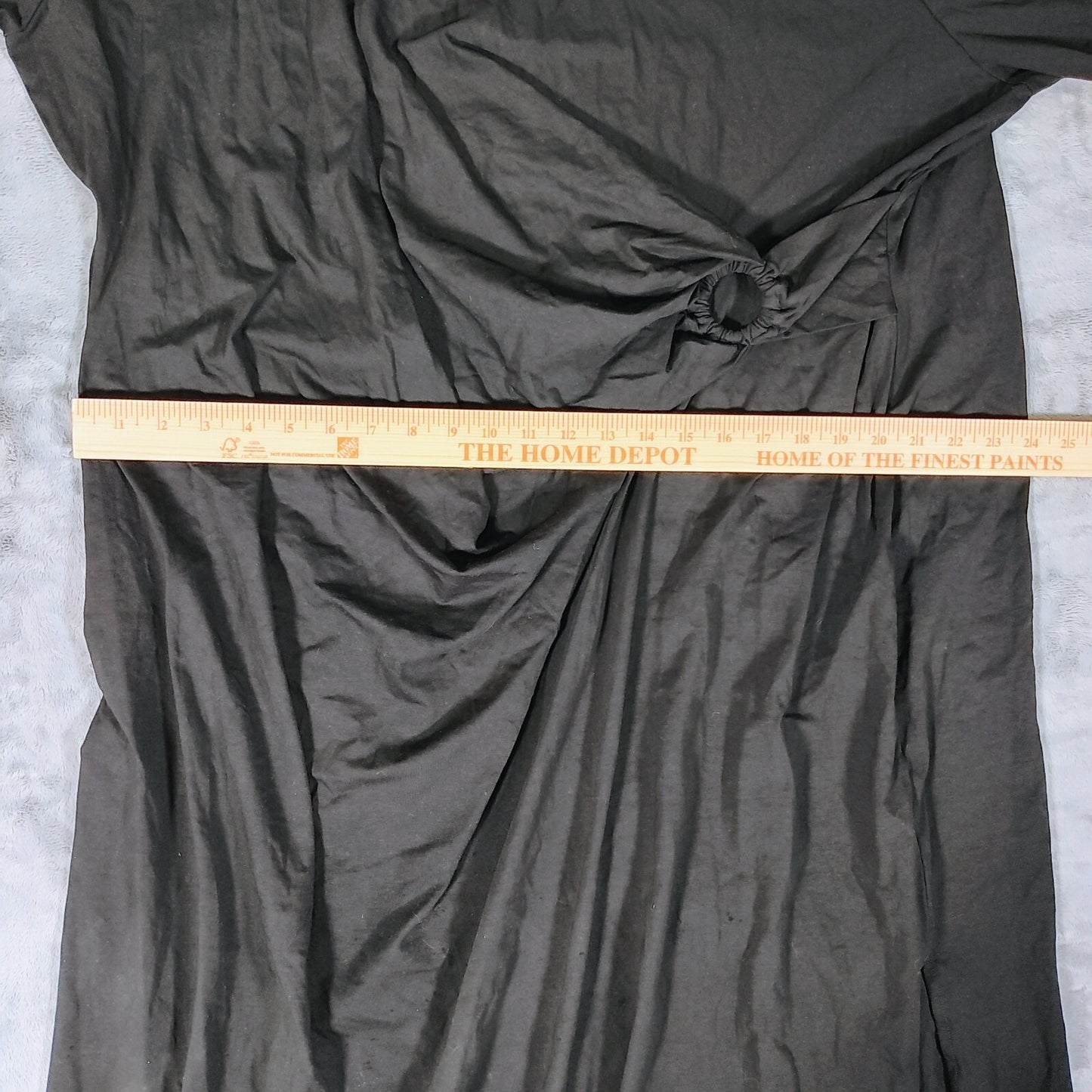 NWT Ulla Popken Black Scoop Neck 3/4 Sleeve Maxi Dress (Size 28/30) *Shelf Wear*