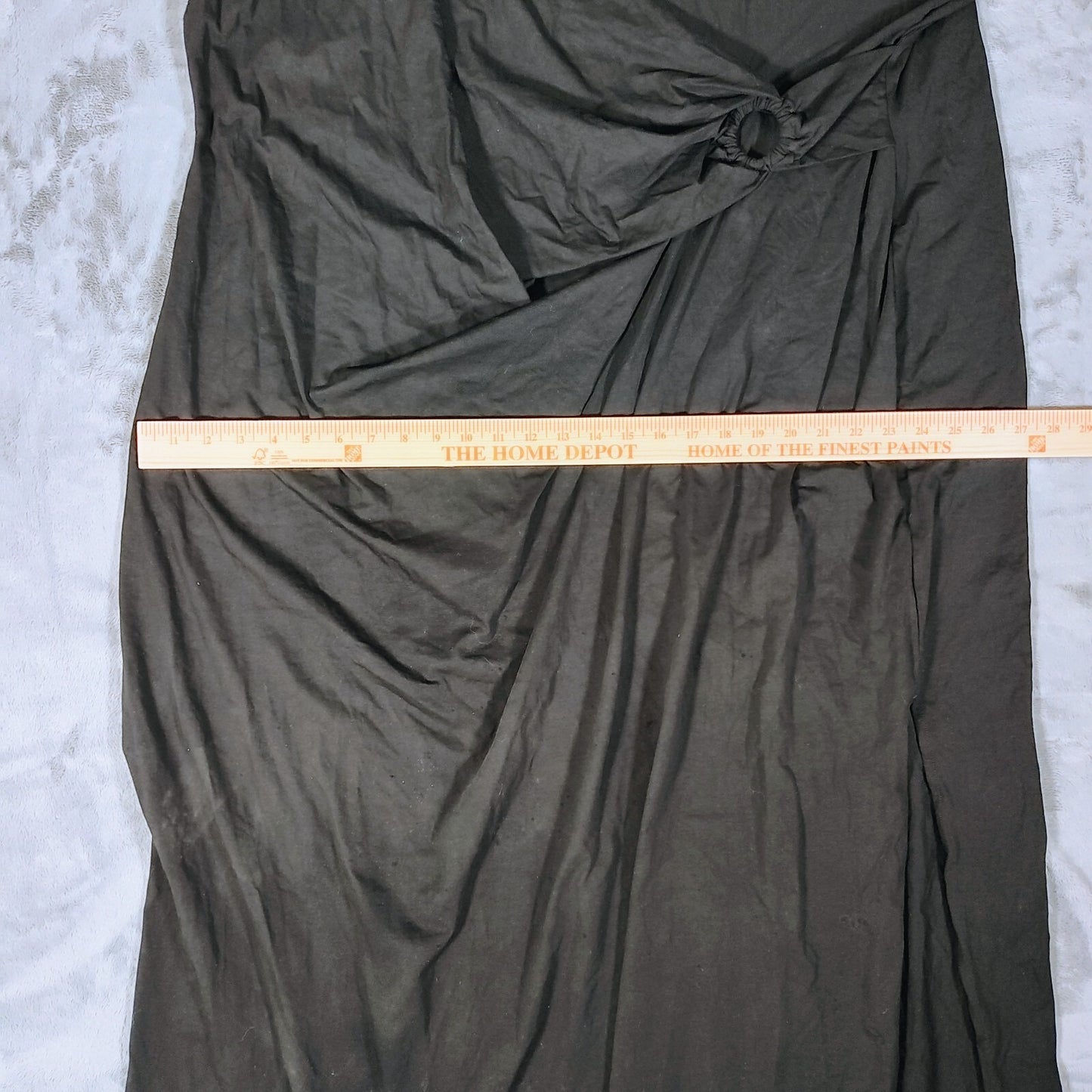 NWT Ulla Popken Black Scoop Neck 3/4 Sleeve Maxi Dress (Size 28/30) *Shelf Wear*