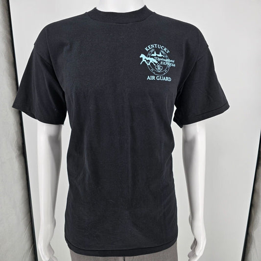 Vintage 1990s Kentucky Air Guard Thoroughbred Express Fitness Champion T-Shirt L