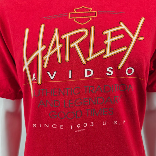 Vintage 1990s Hanes Beefy-T Harley-Davidson Las Vegas T-Shirt (M/L)