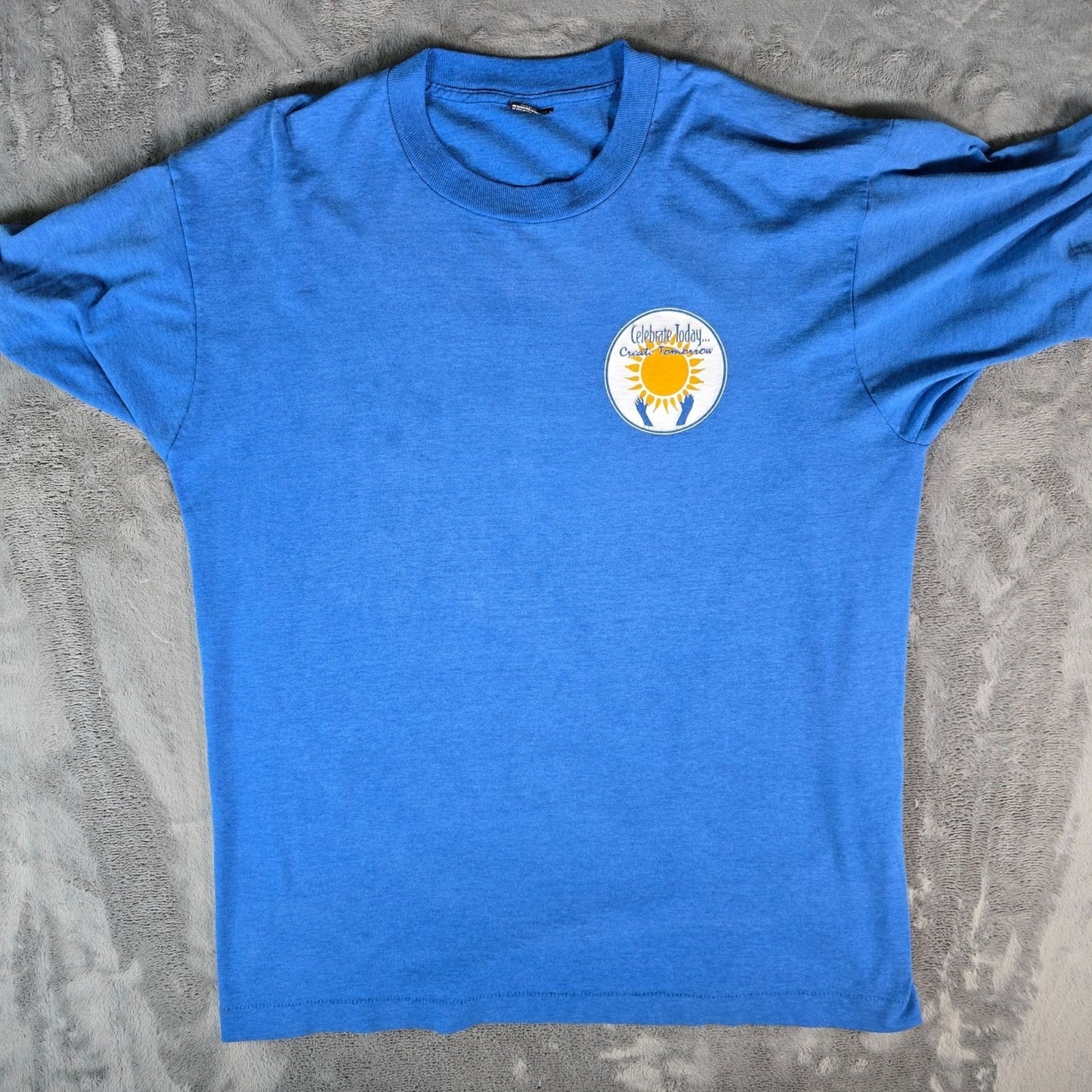 Vintage 1990s "Celebrate Today... Create Tomorrow" Single Stitch T-Shirt (XL)