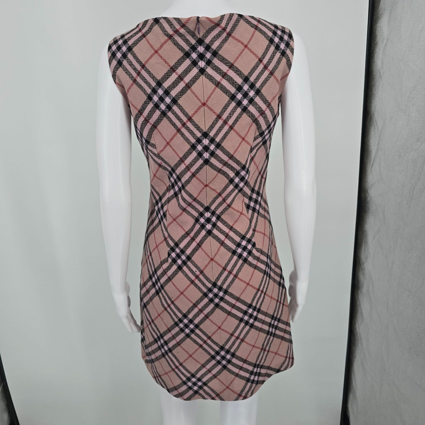 Vintage Y2K Burberry London Pink Nova Check Mini Dress (Size 6/S) *Damaged