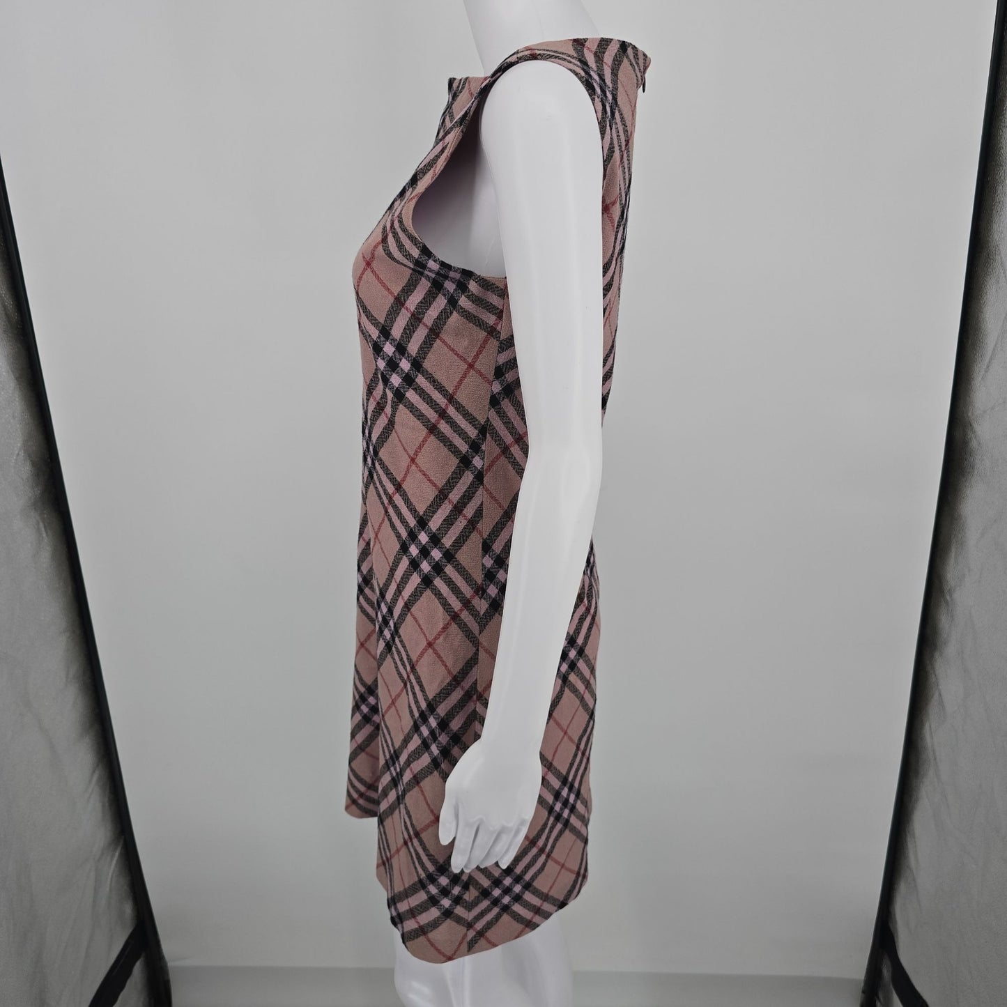 Vintage Y2K Burberry London Pink Nova Check Mini Dress (Size 6/S) *Damaged