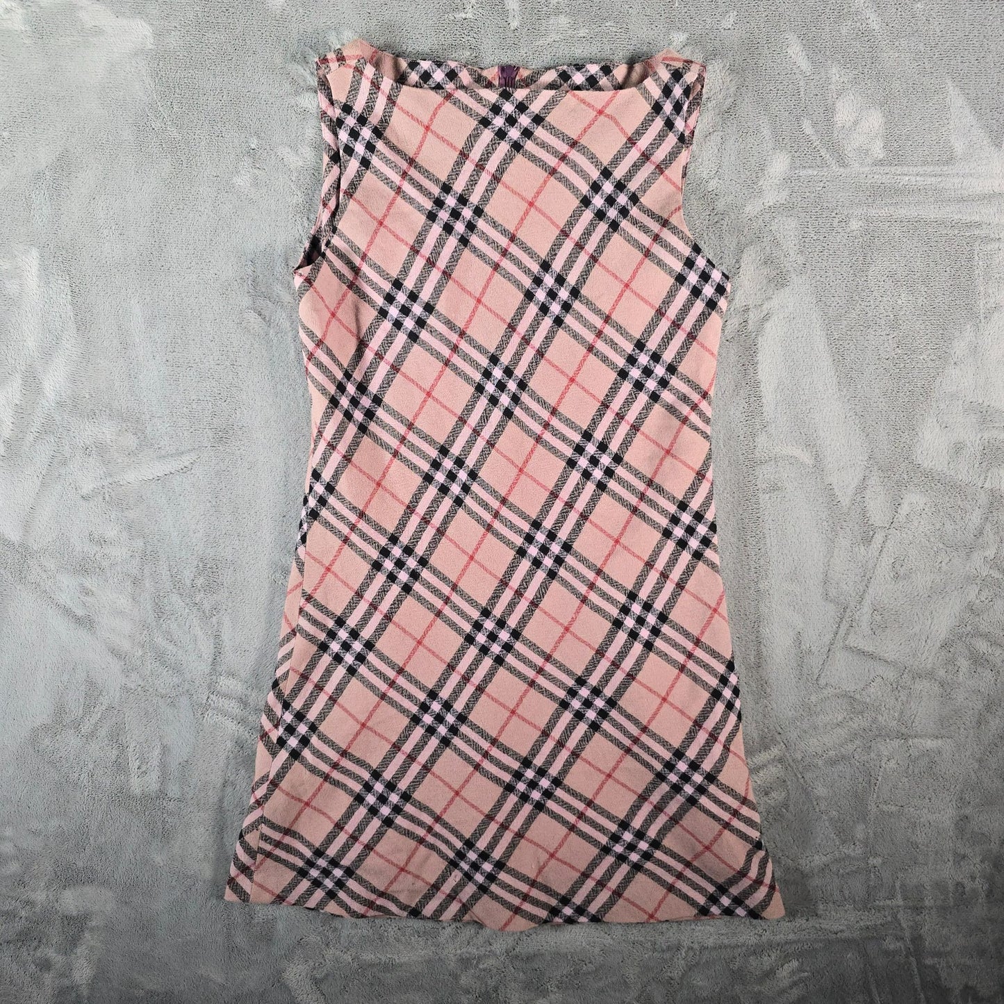 Vintage Y2K Burberry London Pink Nova Check Mini Dress (Size 6/S) *Damaged