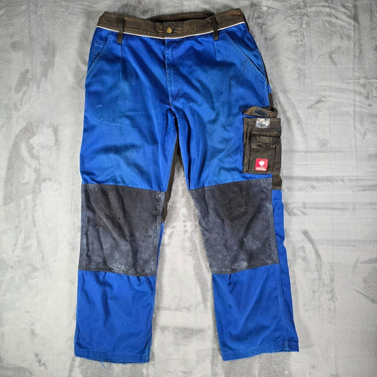 Thrashed Engelbert Strauss Gebrüder Hüber Colorblock Utility Cargo Pants (33x29)