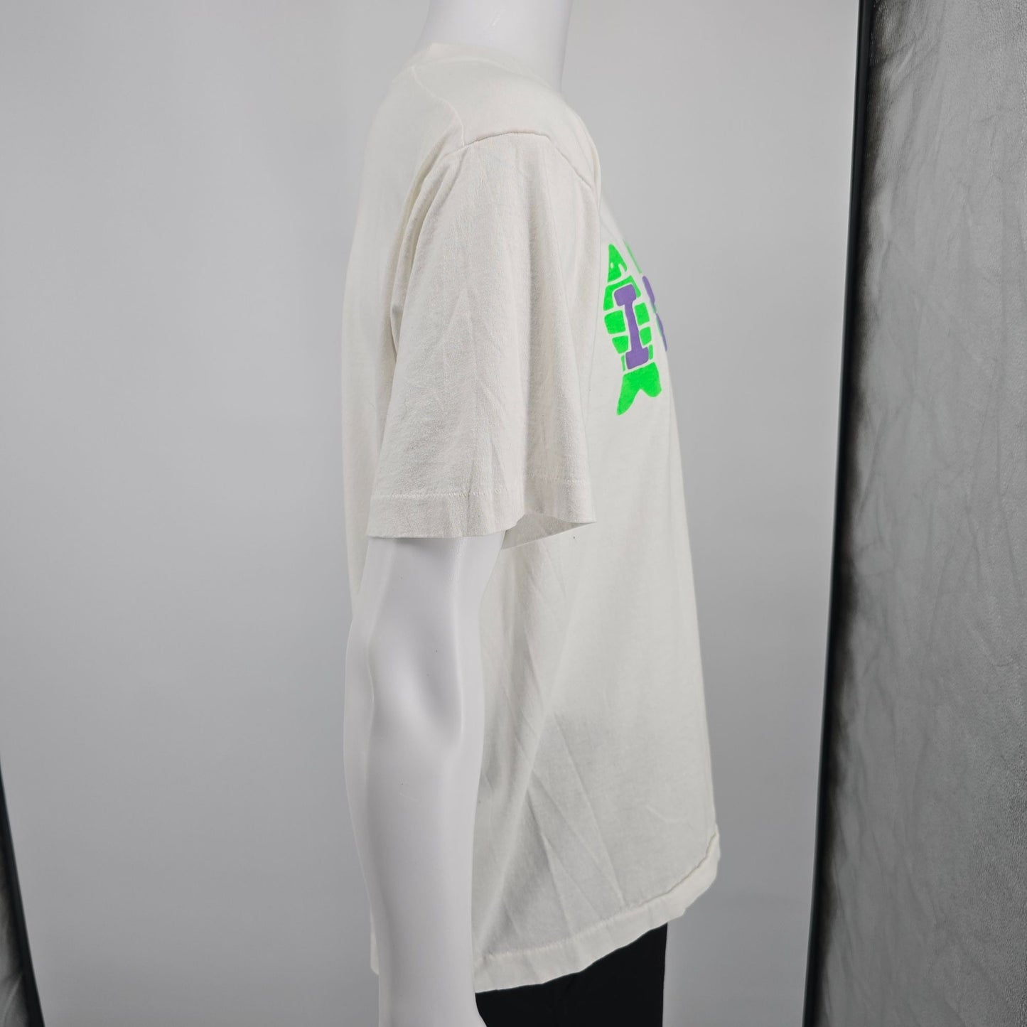 Vintage 1990s Screen Stars Best Prestonwood Youth Icthus Puff Print T-Shirt (XL)