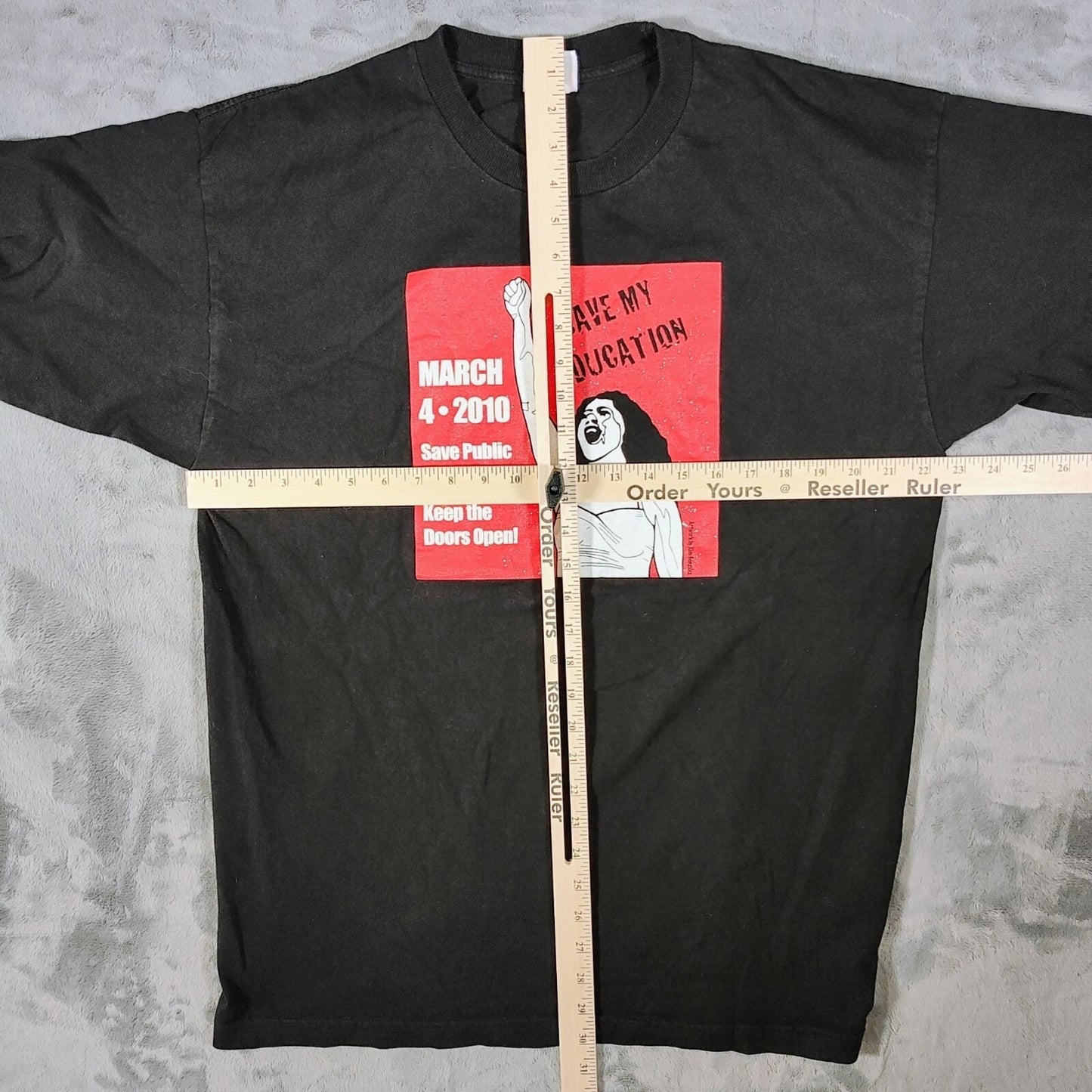 2010 California Day of Action to Defend Public Education Protest T-Shirt (XL)
