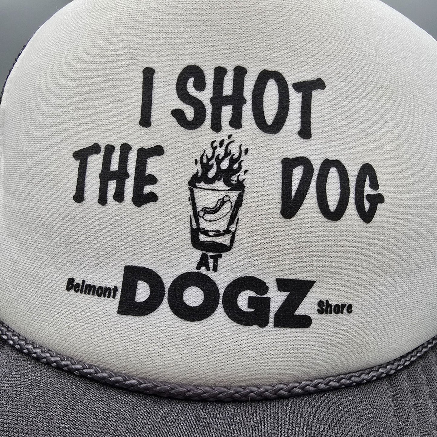 "I Shot the Dog" Dogz Belmont Shore Long Beach California Snapback Trucker Hat