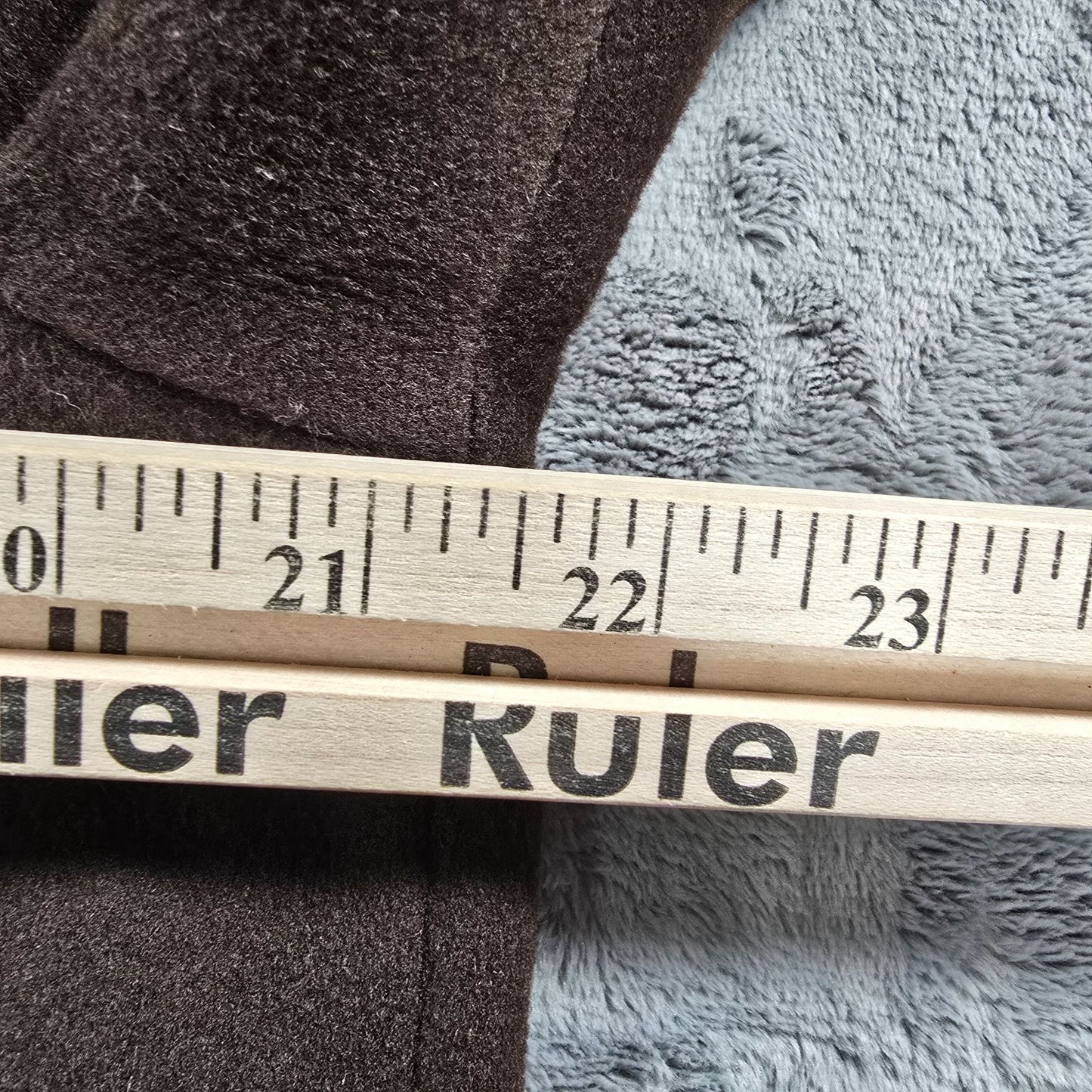 Vintage 1950s Unbranded Chocolate Brown Wool Faux Fur Collar Overcoat (M/L)