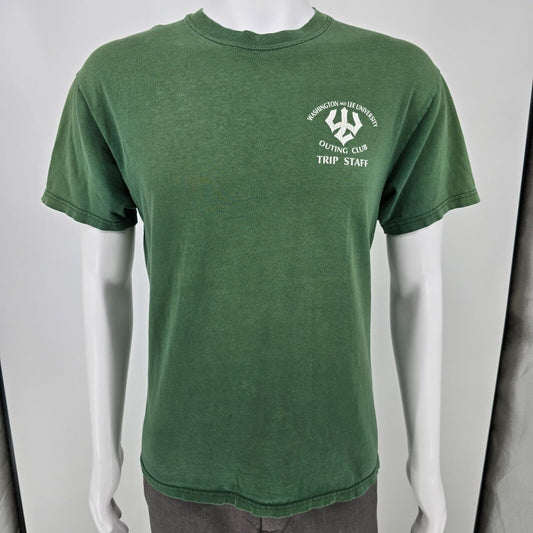 Vintage Y2K Washington and Lee University Outing Club Trip Staff T-Shirt (M)