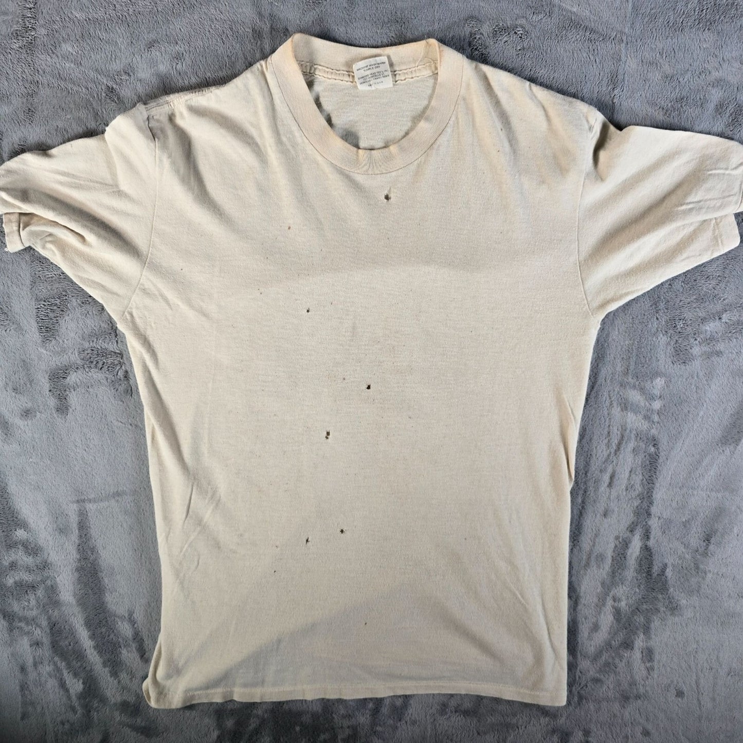 Thrashed Vintage 1970s Diamond Head Tee's F.A.J.L.T. Back Graphic T-Shirt (M)