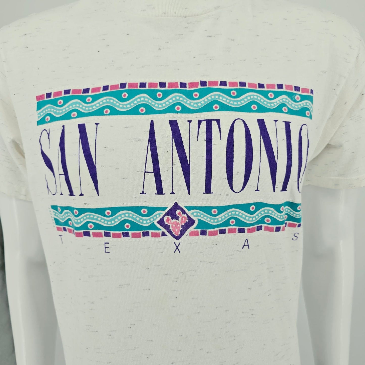 Vintage 1990s Oneita Power-T Lansdon Tommy San Antonio Texas T-Shirt (M) *Fair