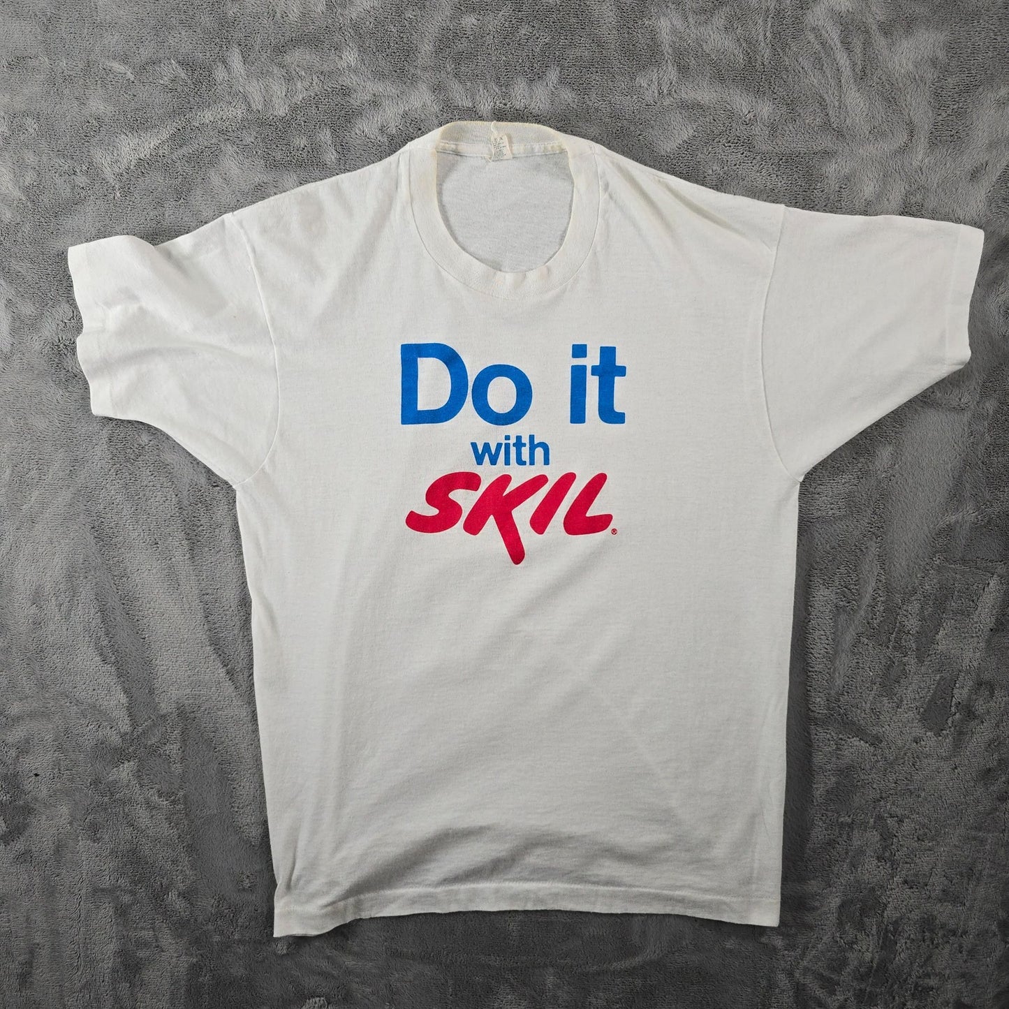 Vintage 1980s Screen Stars "Do it with Skil" Power Tools Promo T-Shirt (M)