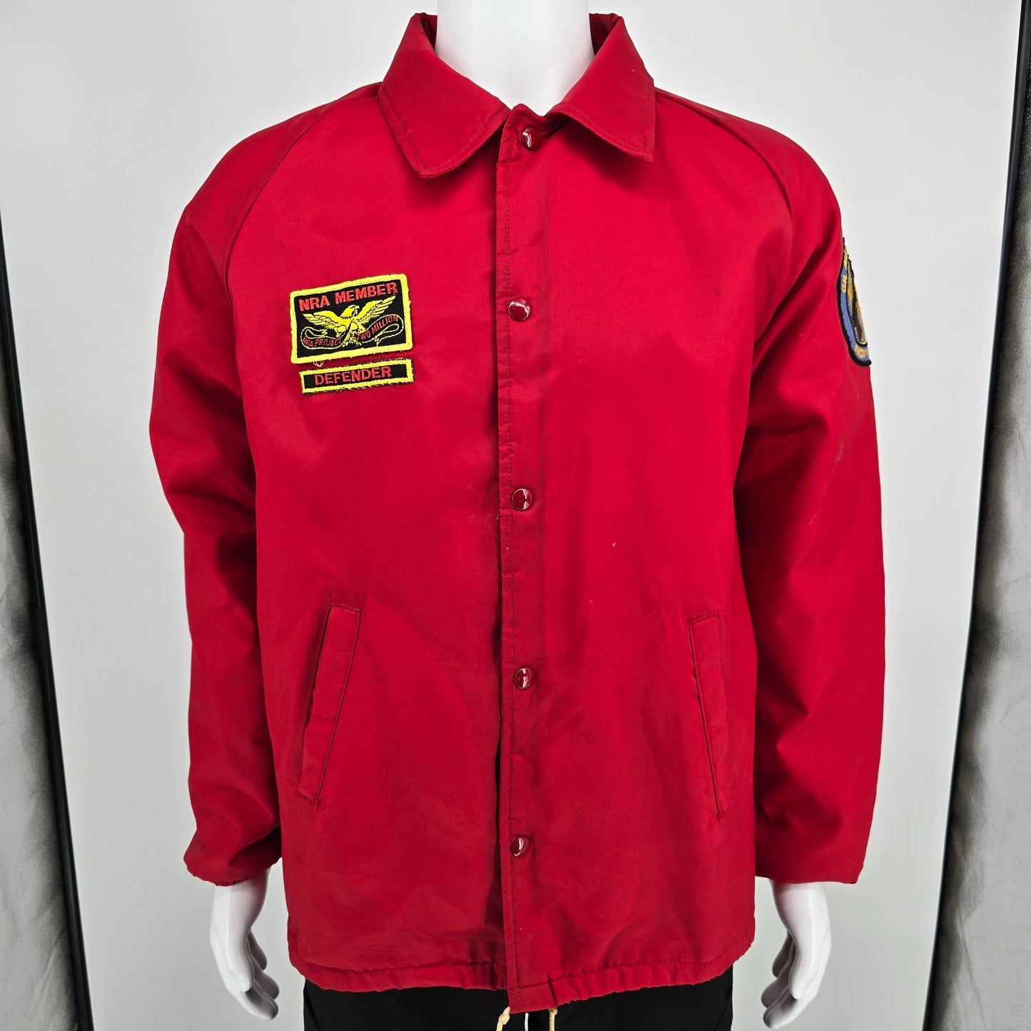 Vintage 1970s/1980s Chalk Line NRA Defender Project Two Million Coach Jacket (M)