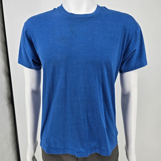 Vintage 1980s Ayers Chevy & Olds Dover New Jersey Sales Staff Blue T-Shirt (L)