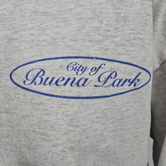 Vintage 1998 City of Buena Park Winter Softball Champs Henley T-Shirt (XL)