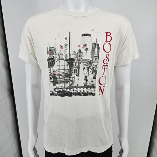 Vintage Screen Stars 1980s Boston Skyline Single Stitch Tourist T-Shirt (M/L)