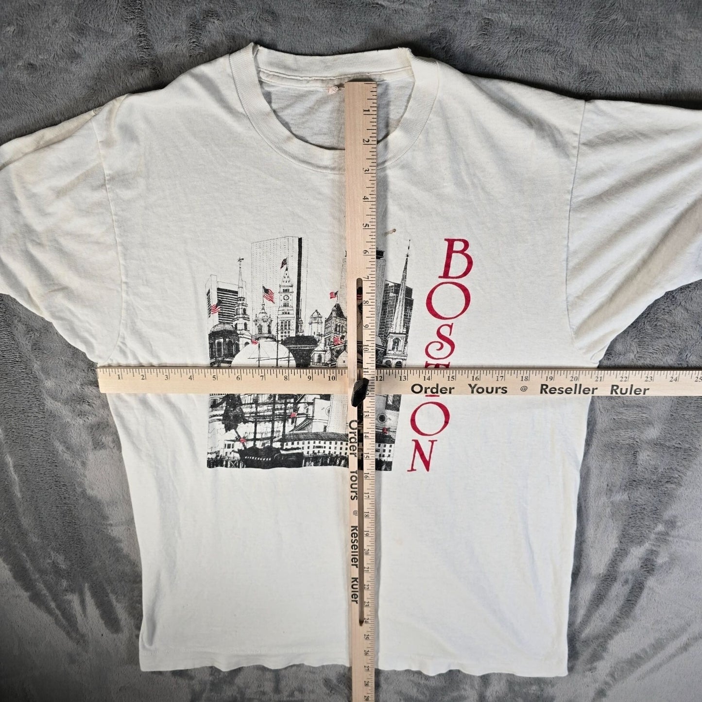 Vintage Screen Stars 1980s Boston Skyline Single Stitch Tourist T-Shirt (M/L)
