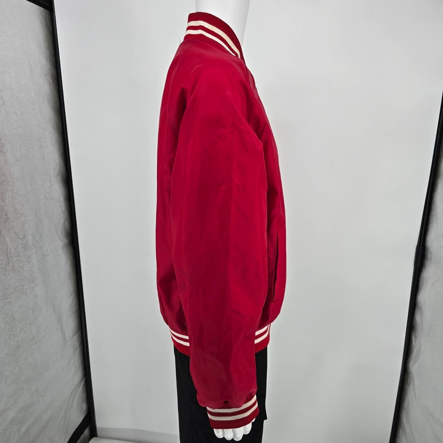 Vintage 1980s Auburn Sportswear Armstrong Tire Tuffy the Rhino Satin Jacket (XL)