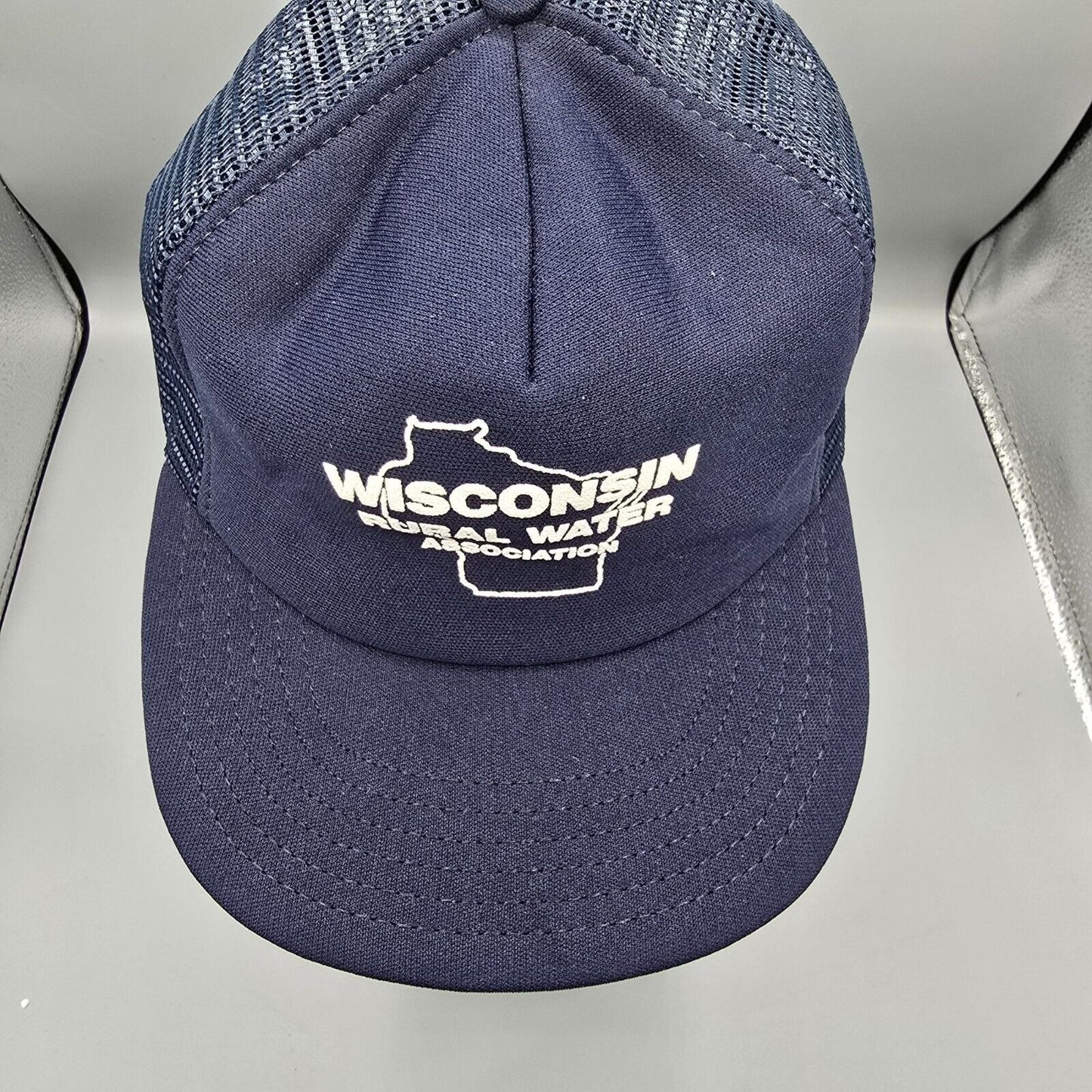 Vintage P Brand Wisconsin Rural Water Association Made in USA Mesh Trucker Hat