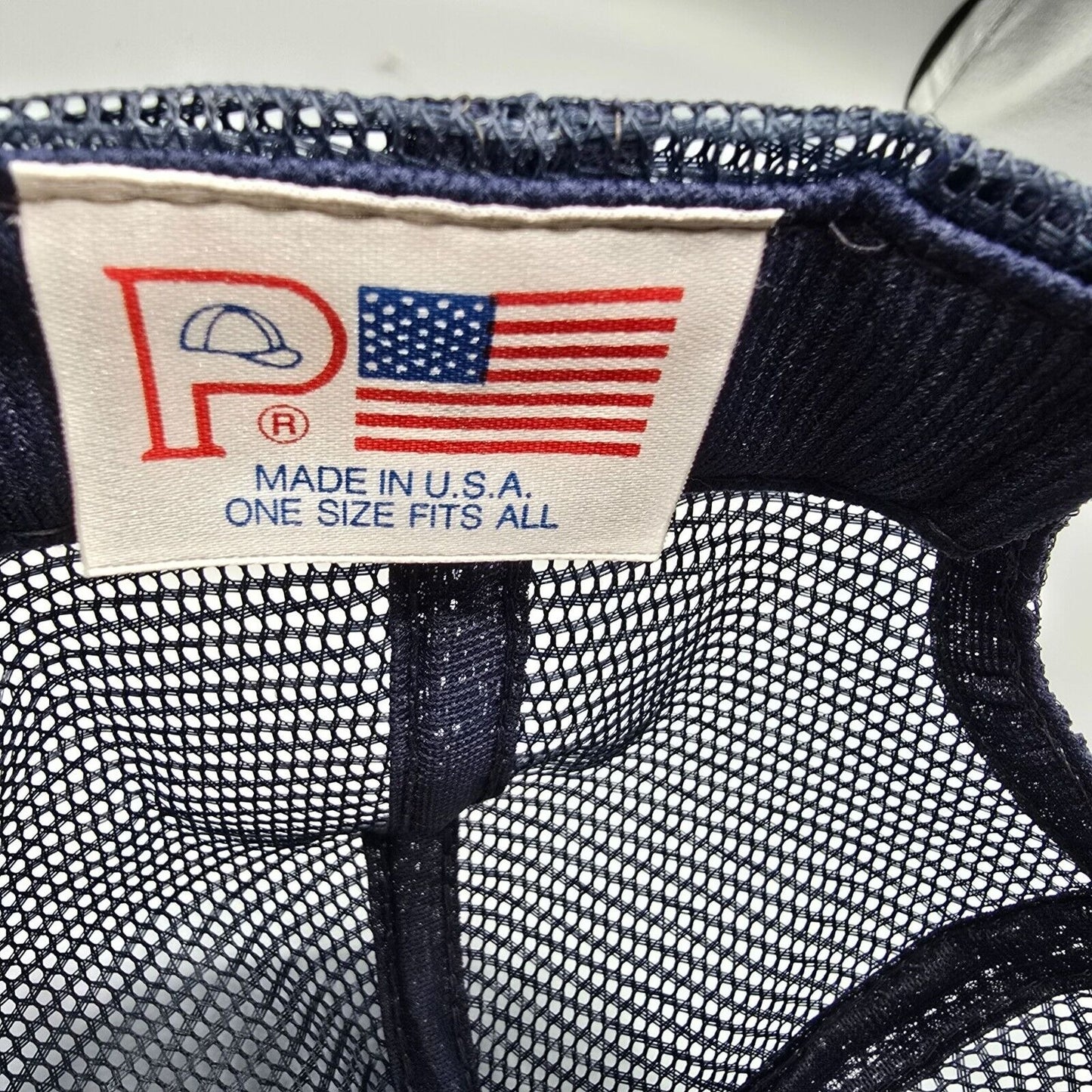 Vintage P Brand Wisconsin Rural Water Association Made in USA Mesh Trucker Hat