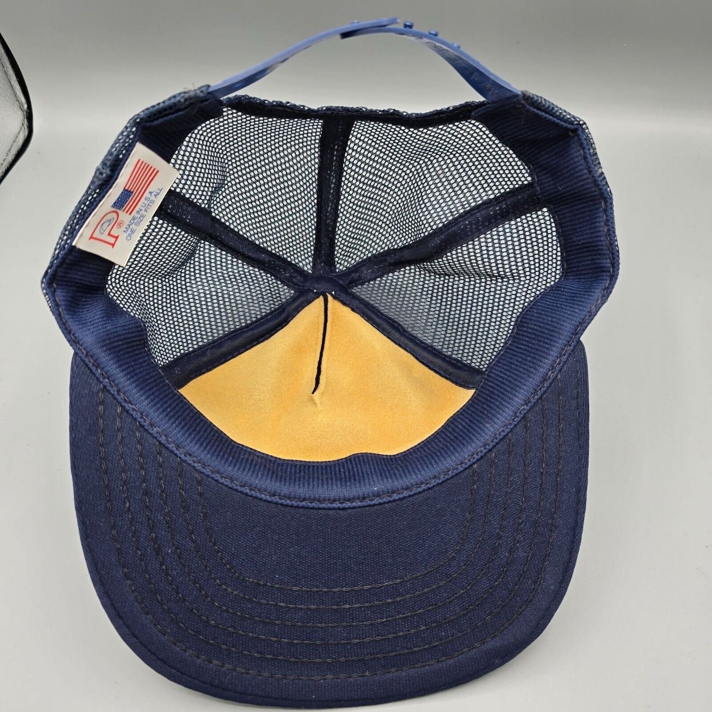 Vintage P Brand Wisconsin Rural Water Association Made in USA Mesh Trucker Hat