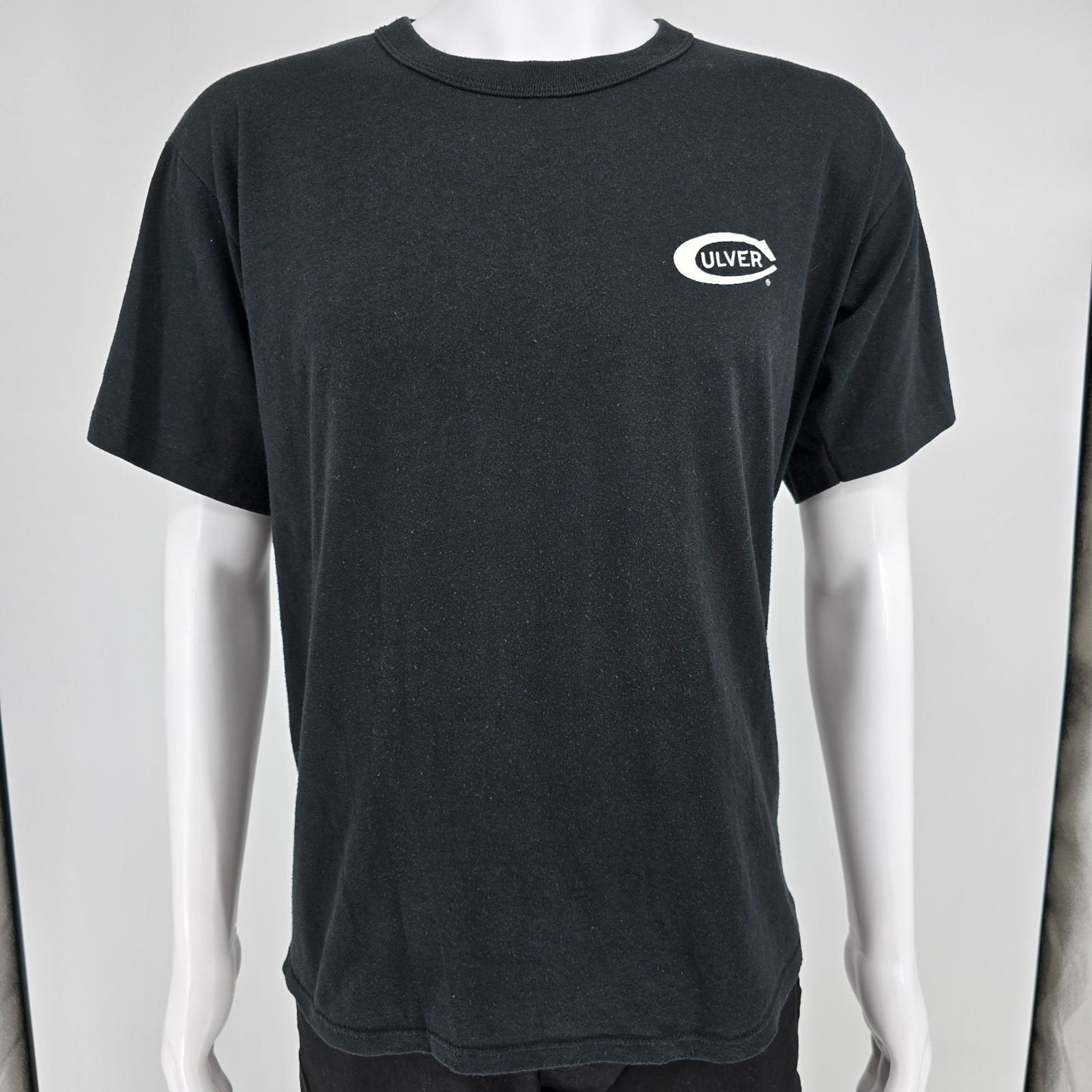 Vintage 1990s Russell Athletic Culver Academies Single Stitch Black T-Shirt (L)