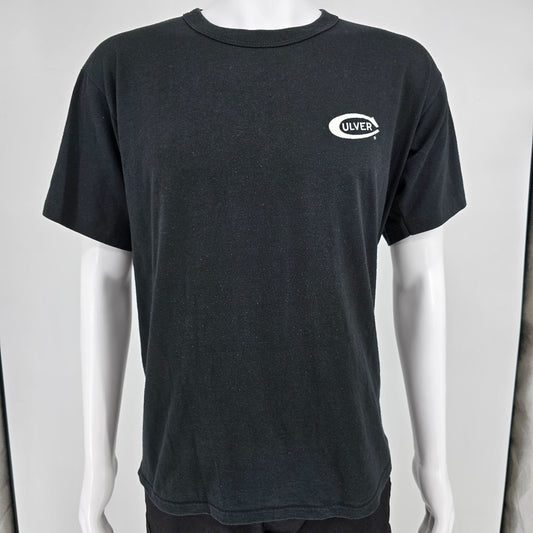 Vintage 1990s Russell Athletic Culver Academies Single Stitch Black T-Shirt (L)
