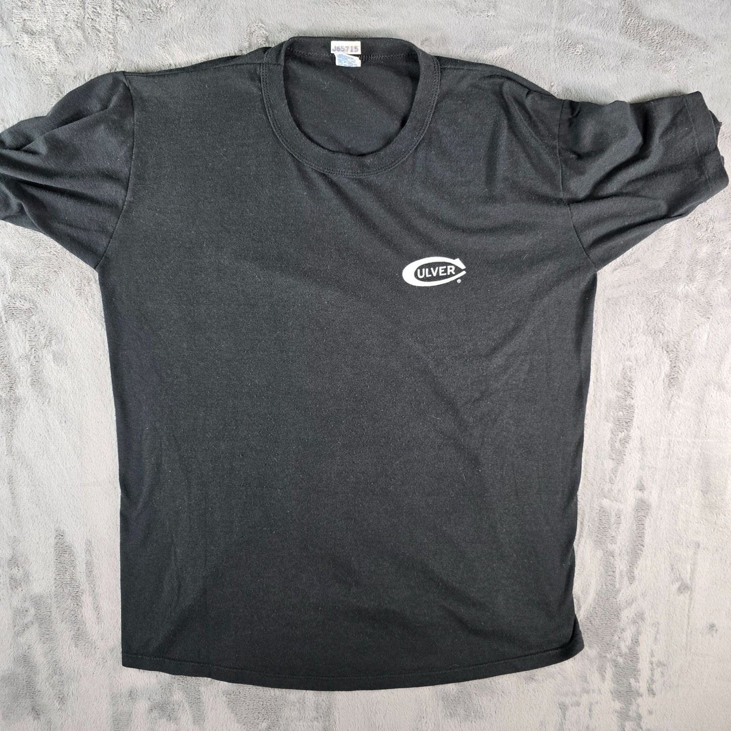 Vintage 1990s Russell Athletic Culver Academies Single Stitch Black T-Shirt (L)