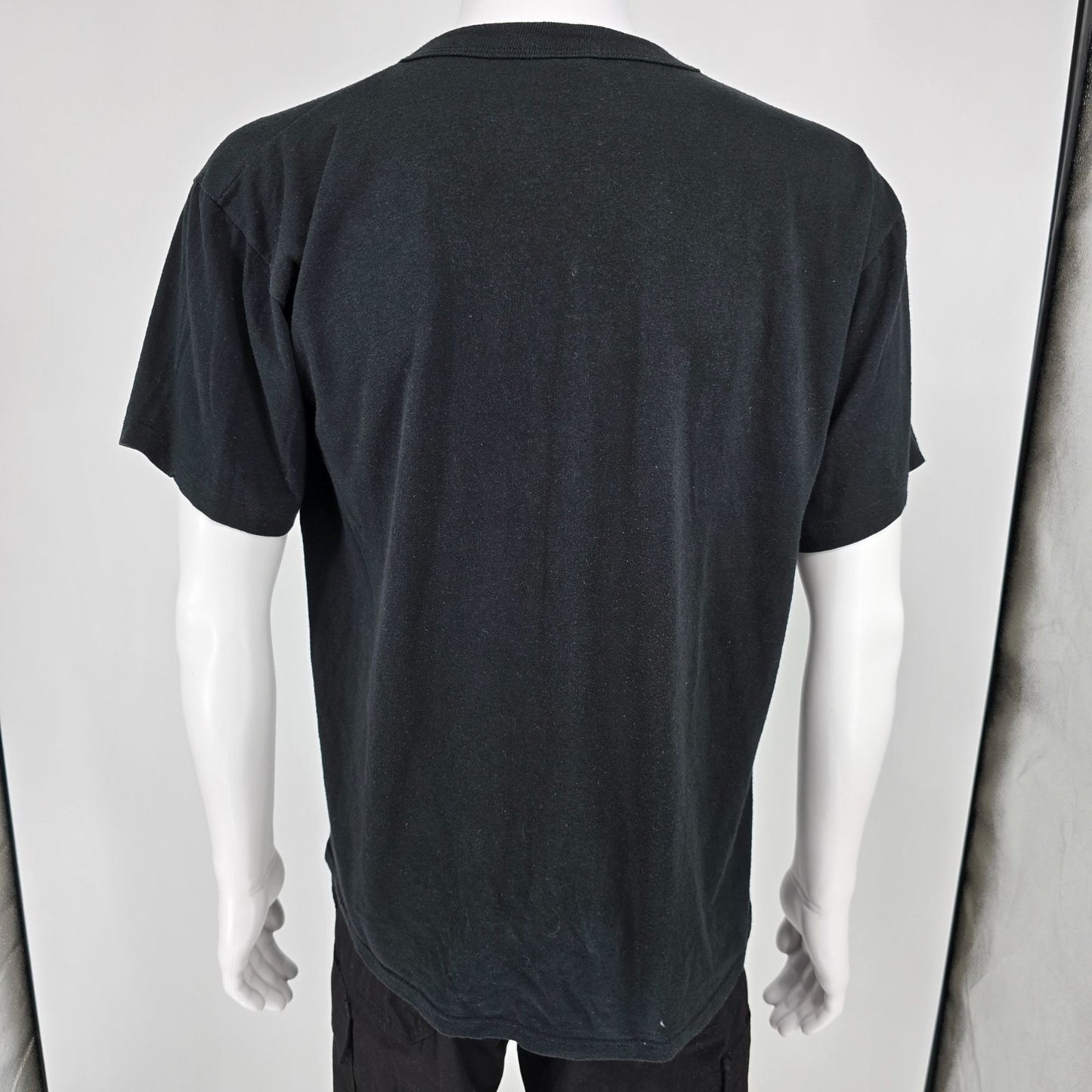 Vintage 1990s Russell Athletic Culver Academies Single Stitch Black T-Shirt (L)