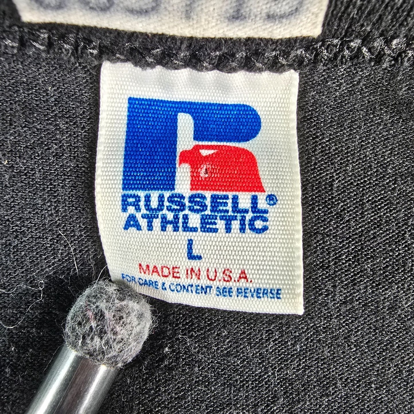 Vintage 1990s Russell Athletic Culver Academies Single Stitch Black T-Shirt (L)