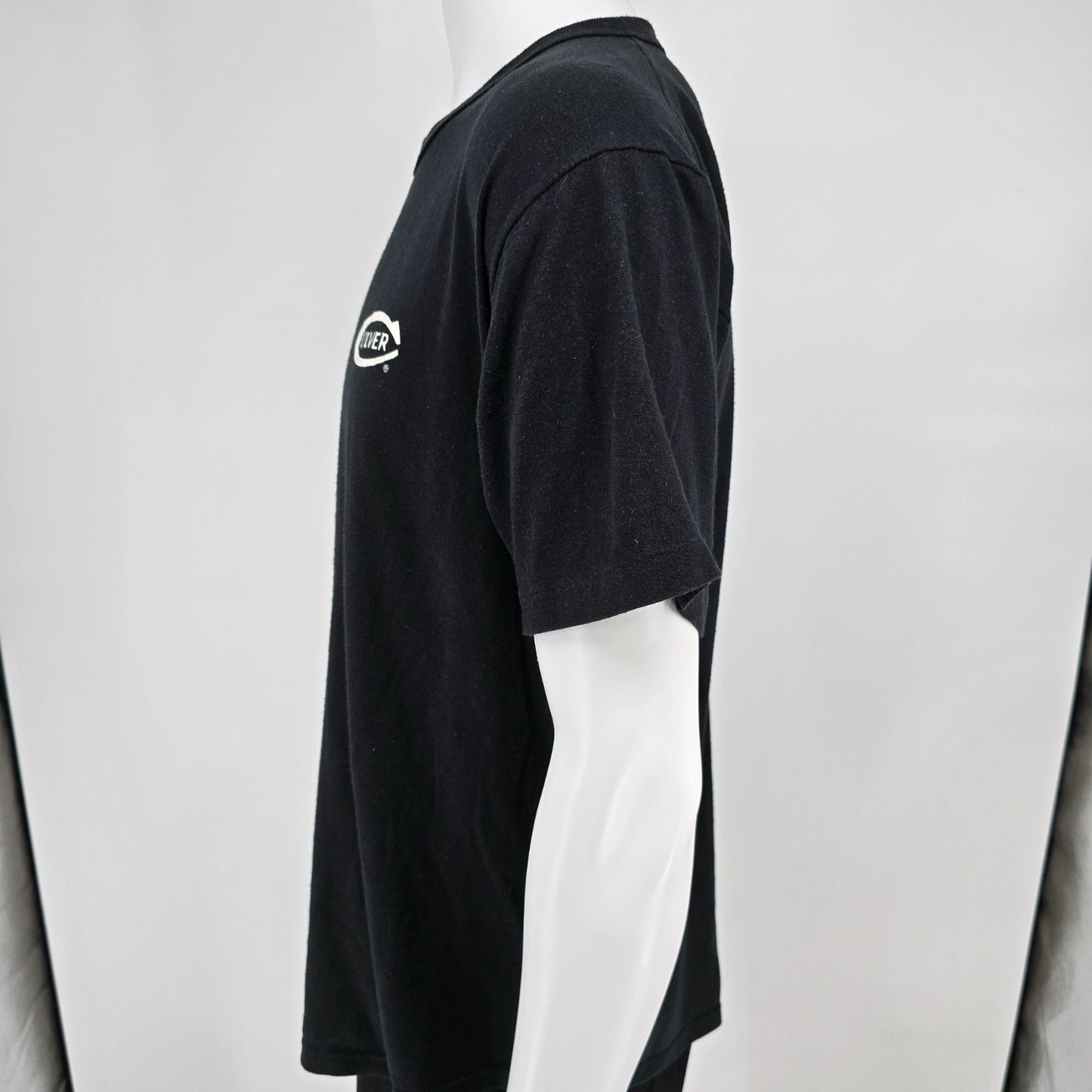 Vintage 1990s Russell Athletic Culver Academies Single Stitch Black T-Shirt (L)
