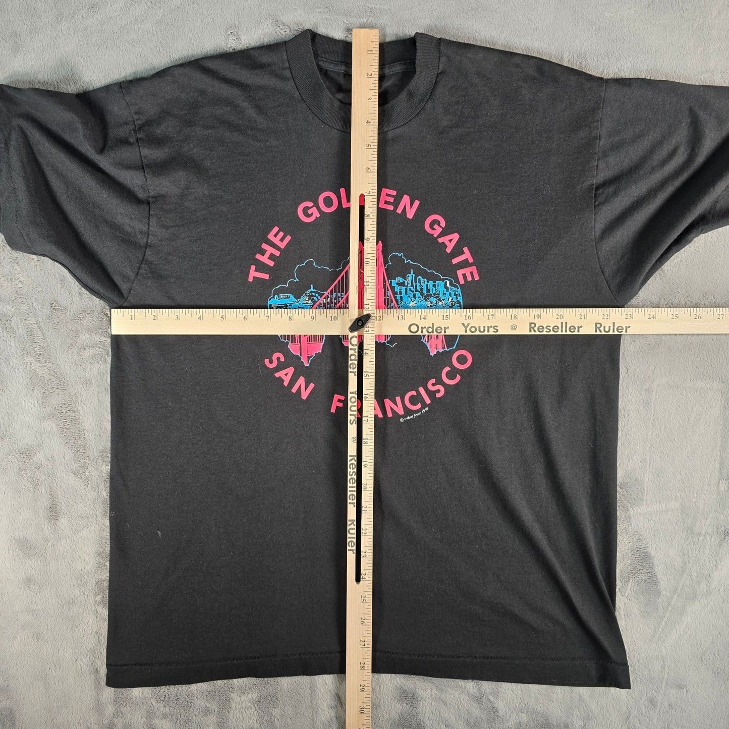 Vintage 1990s T-Shirt Fever Golden Gate Bridge San Francisco T-Shirt (L/XL)