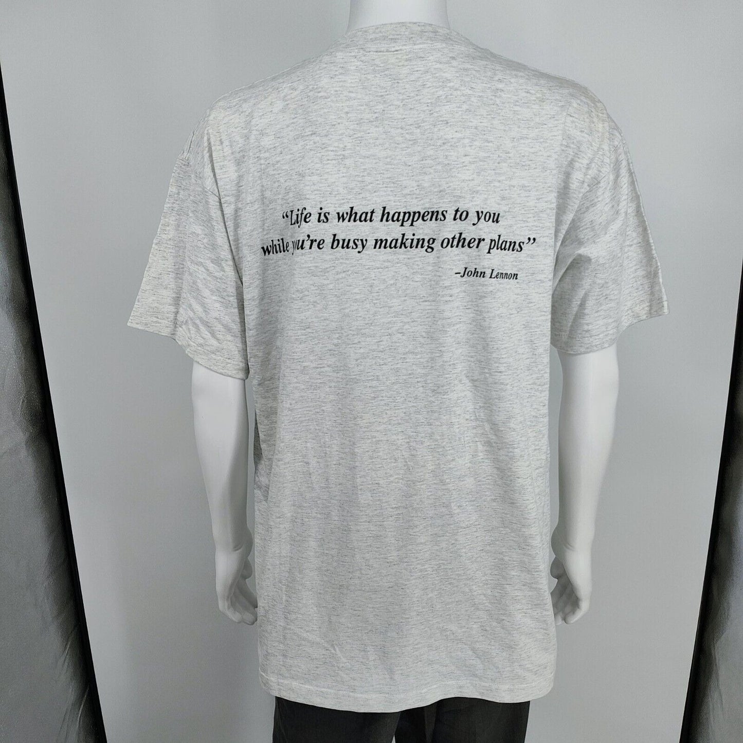 Vintage 1995 Mr. Holland's Opus John Lennon Quote Movie Promo Gray T-Shirt (XL)
