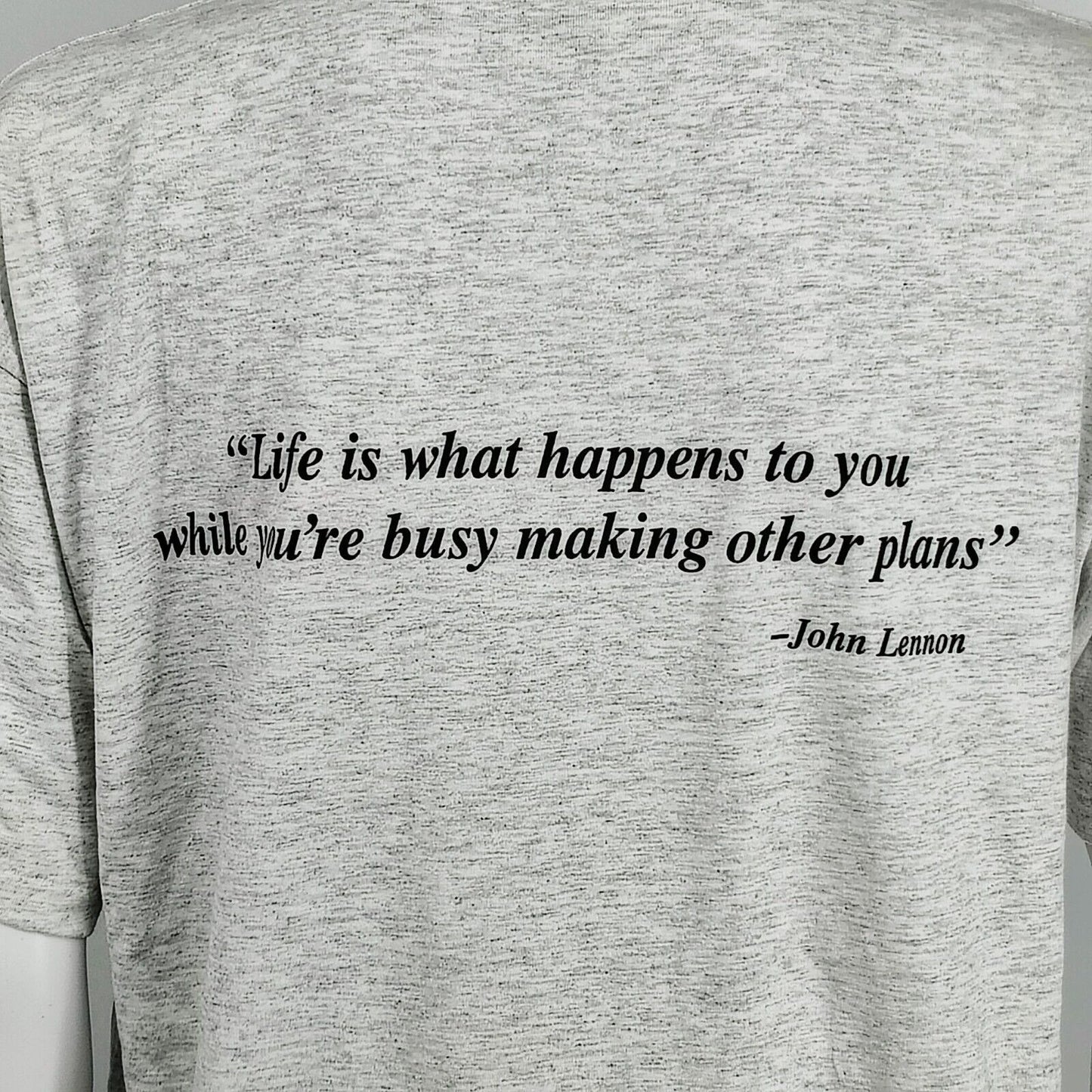 Vintage 1995 Mr. Holland's Opus John Lennon Quote Movie Promo Gray T-Shirt (XL)
