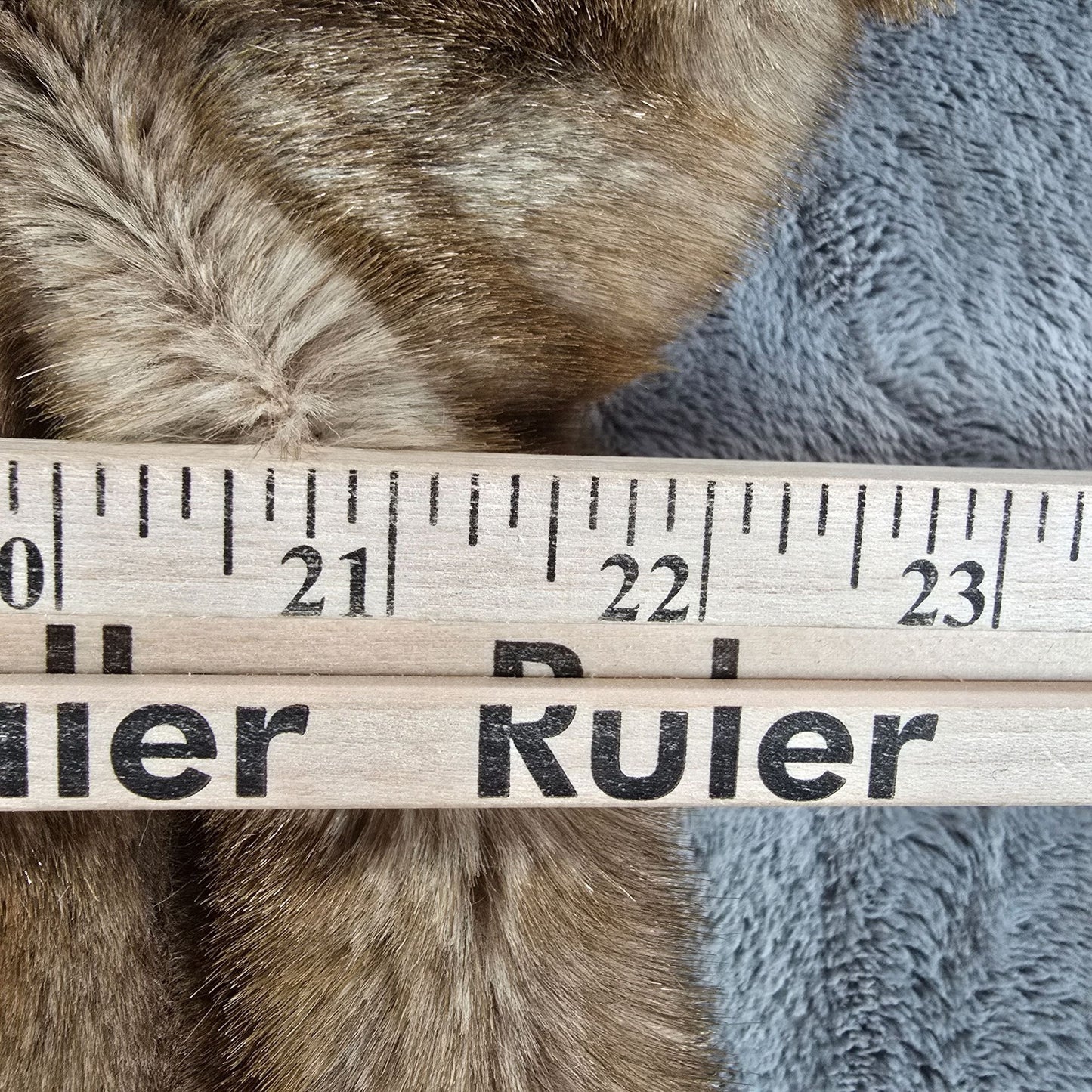 Vintage 1970s Unbranded Women's Tissavel France Faux Fur Mink Pattern Coat (L)